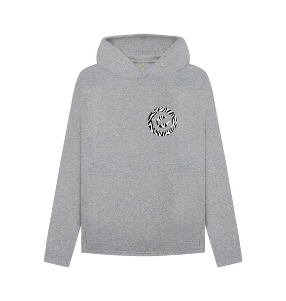 Athletic Grey Leopard Print Hoodie