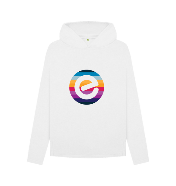White Women's Organic Cotton Hoodie