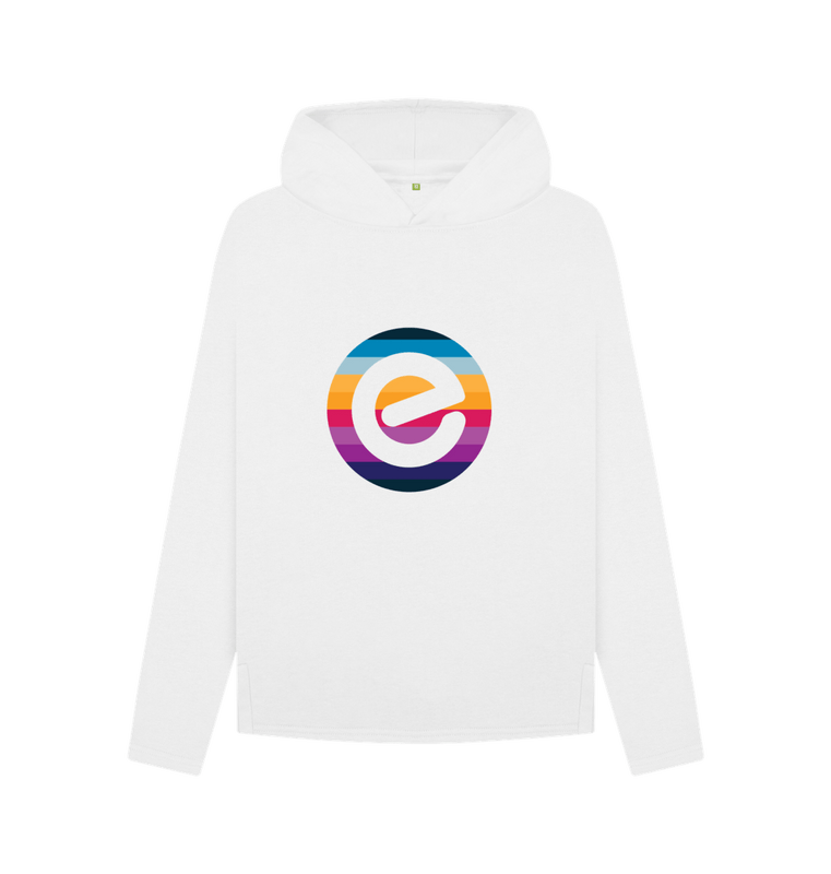 White Women's Organic Cotton Hoodie