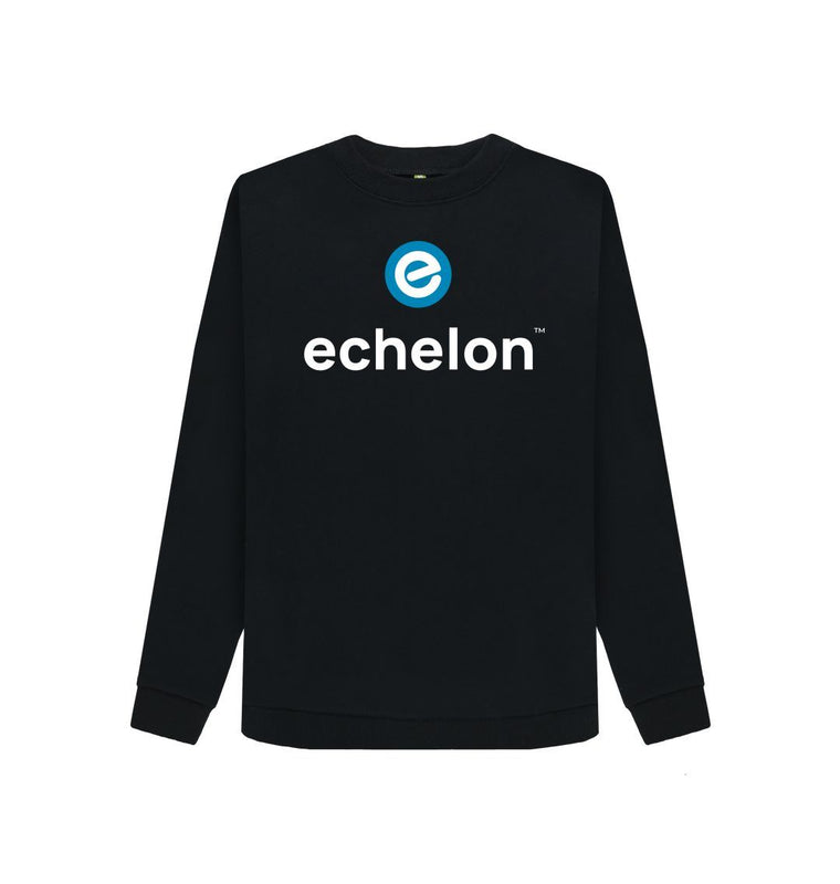 Black Women's 100% Organic Cotton Crewneck Jumper