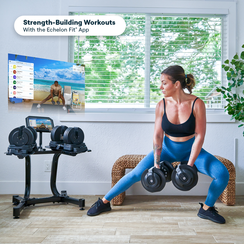 Echelon Strength Adjustable Dumbbell Stand