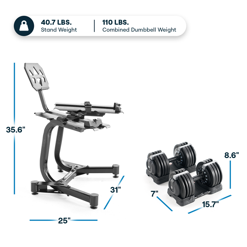 Echelon Strength Adjustable Dumbbell Stand