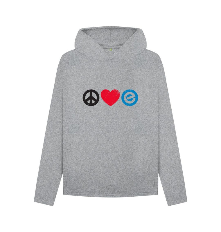 Athletic Grey Women's Peace Love Hoodie