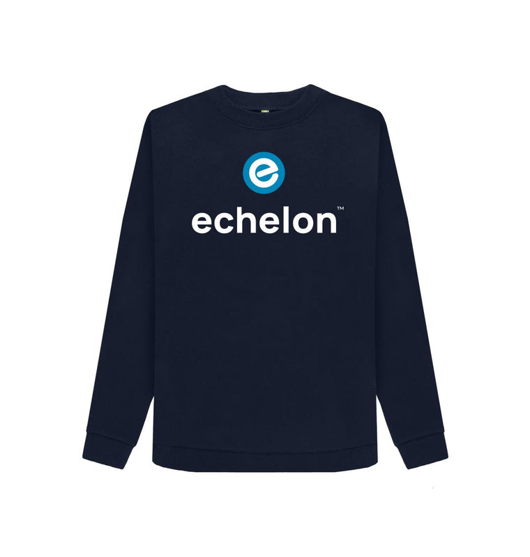 Navy Blue Women's 100% Organic Cotton Crewneck Jumper