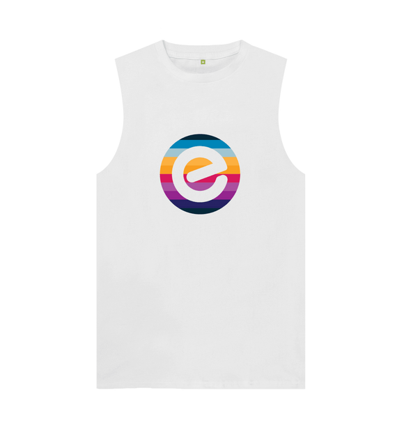 Men's 100% Organic E Logo Cotton Vest - Echelon Fit UK
