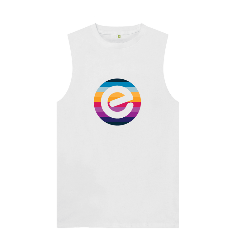 Men's 100% Organic E Logo Cotton Vest - Echelon Fit UK