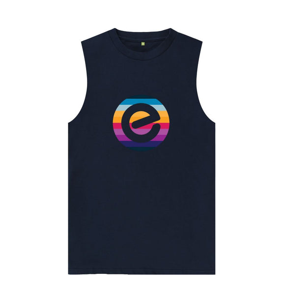 Men's 100% Organic E Logo Cotton Vest - Echelon Fit UK