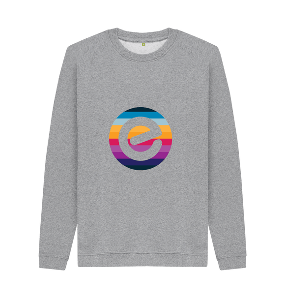 Men's E Logo Organic Cotton Crewneck Jumper - Echelon Fit UK
