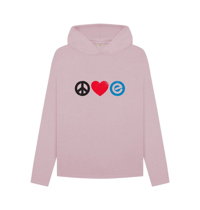 Mauve Women's Peace Love Hoodie