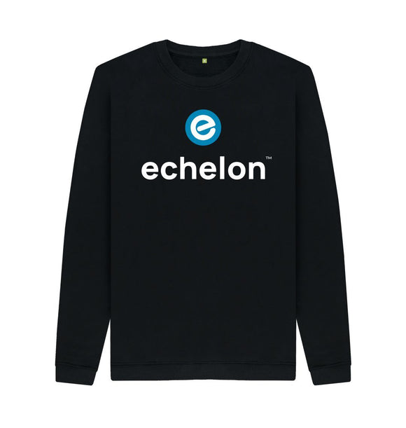 Black Men's 100% Organic Cotton Crewneck Jumper