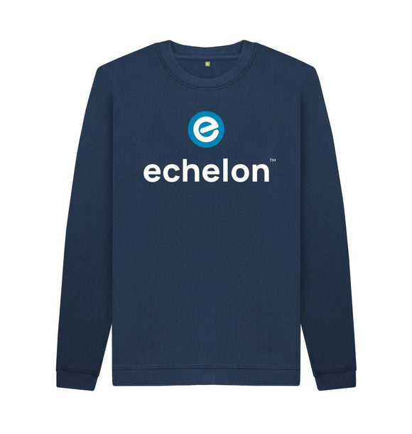 Navy Blue Men's 100% Organic Cotton Crewneck Jumper