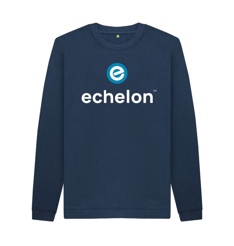 Navy Blue Men's 100% Organic Cotton Crewneck Jumper