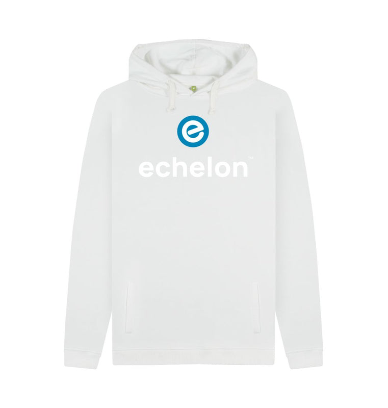White Men's 100% Organic Cotton Hoodie