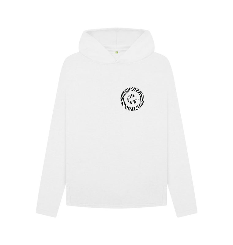 White Leopard Print Hoodie