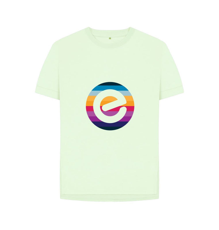 Pastel Green Women's 100% Organic Cotton Relaxed Fit e Tee