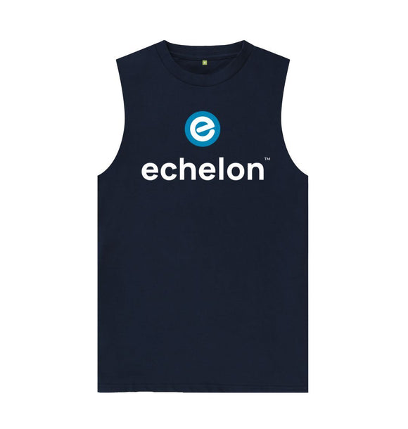 Navy Blue Men's 100% Organic Cotton Vest