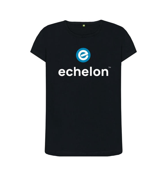 Black Women's 100% Organic Cotton Crew Neck T-Shirt