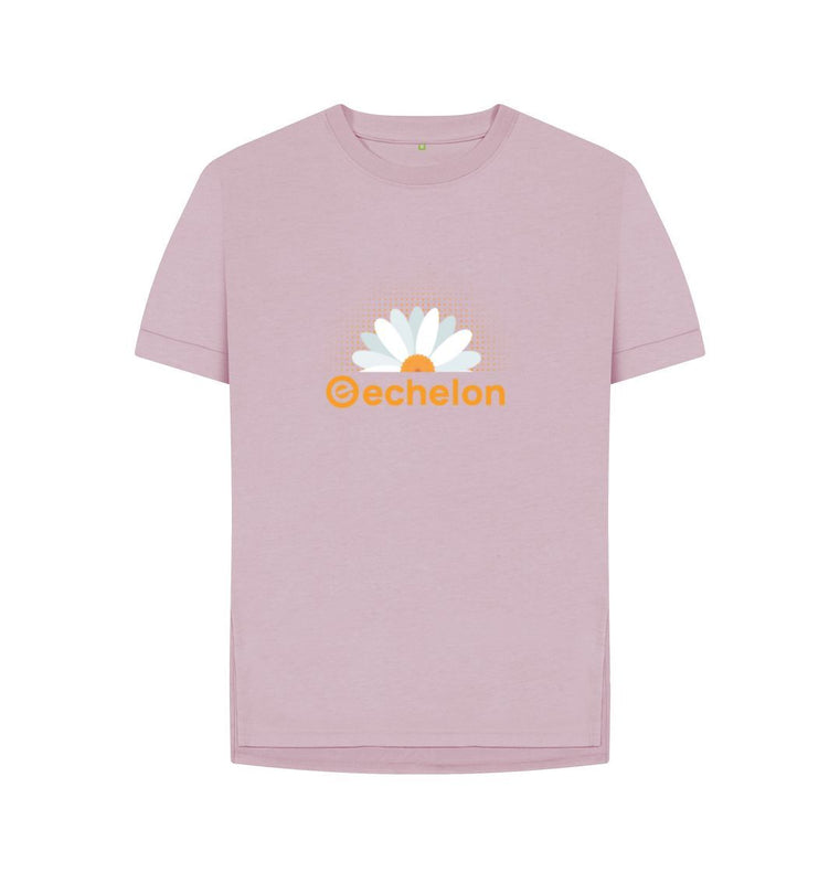 Mauve Women's 100% Organic Cotton Daisy Relaxed Fit Tee