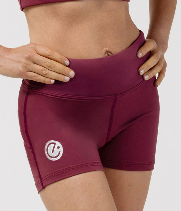 Move Shorts - Maroon