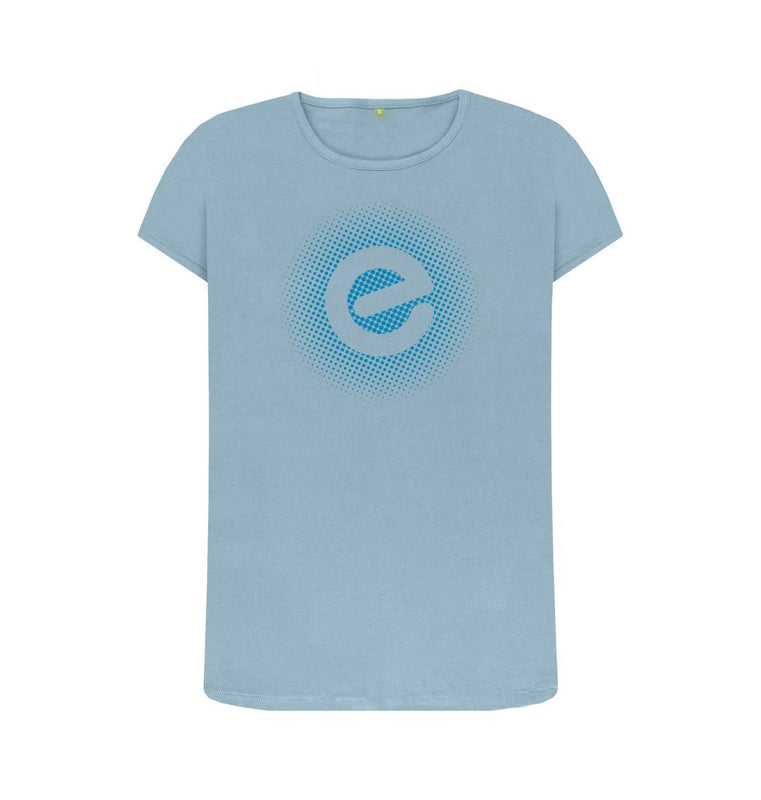 Stone Blue Women's Blue Logo 100% Organic Cotton T-Shirt