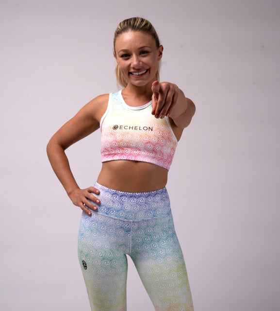 Luxe Crop Rainbow - Limited Edition - Echelon Fit UK