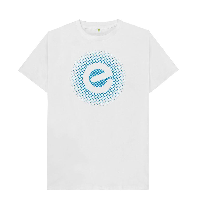 Men's Blue Logo 100% Organic Cotton T-Shirt - Echelon Fit UK