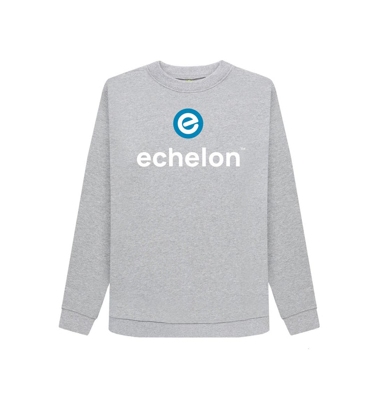 Light Heather Women's 100% Organic Cotton Crew Neck Jumper - Slim Fit