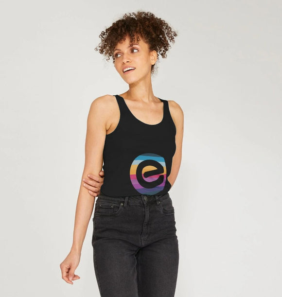 Women's 100% Organic Cotton Vest e Top - Echelon Fit UK