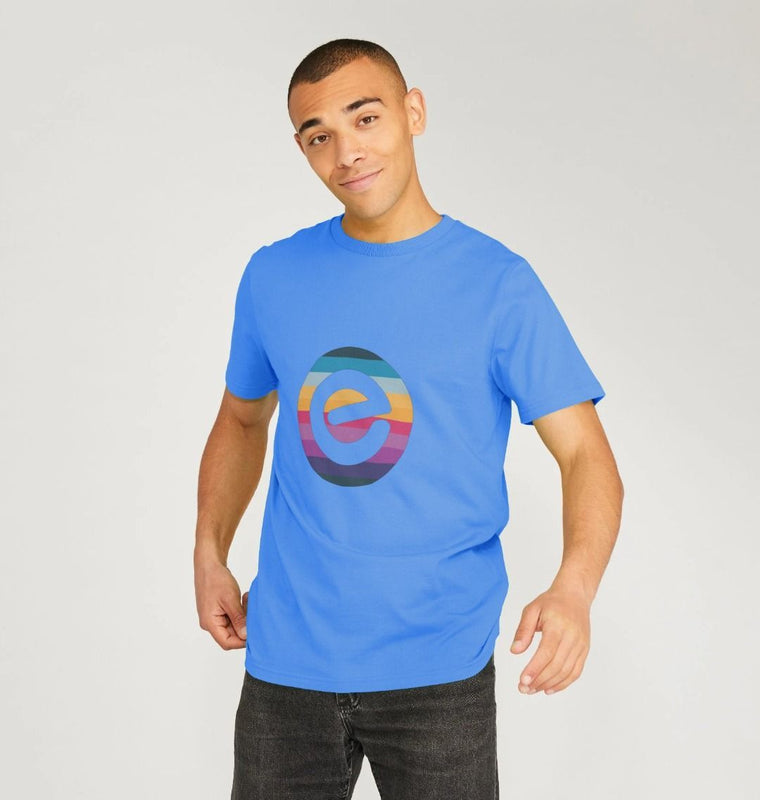 Men's e Logo 100% Organic Cotton T-Shirt