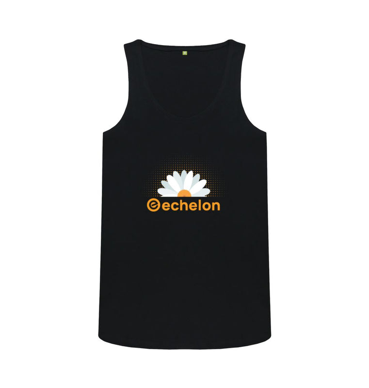 Black Women's 100% Organic Cotton Daisy Vest Top