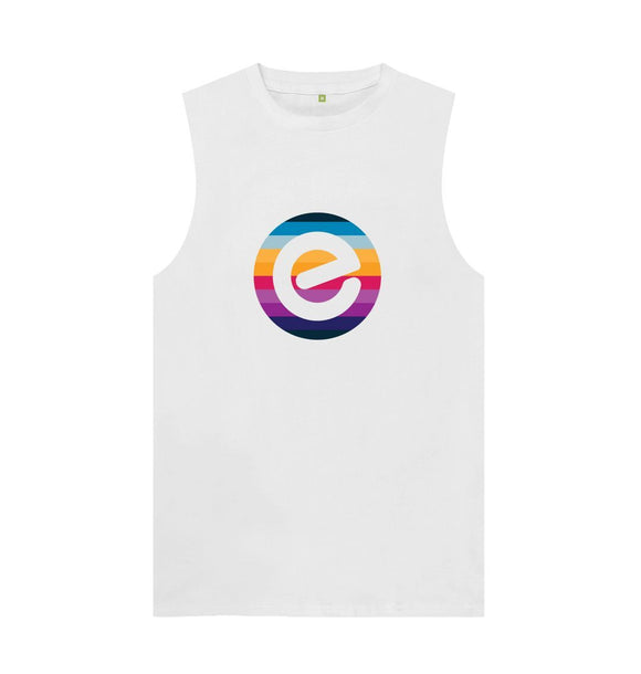 Men's 100% Organic E Logo Cotton Vest - Echelon Fit UK