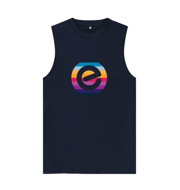 Men's 100% Organic E Logo Cotton Vest - Echelon Fit UK