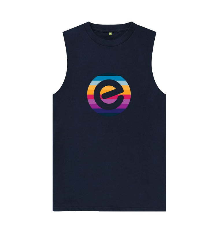 Men's 100% Organic E Logo Cotton Vest - Echelon Fit UK
