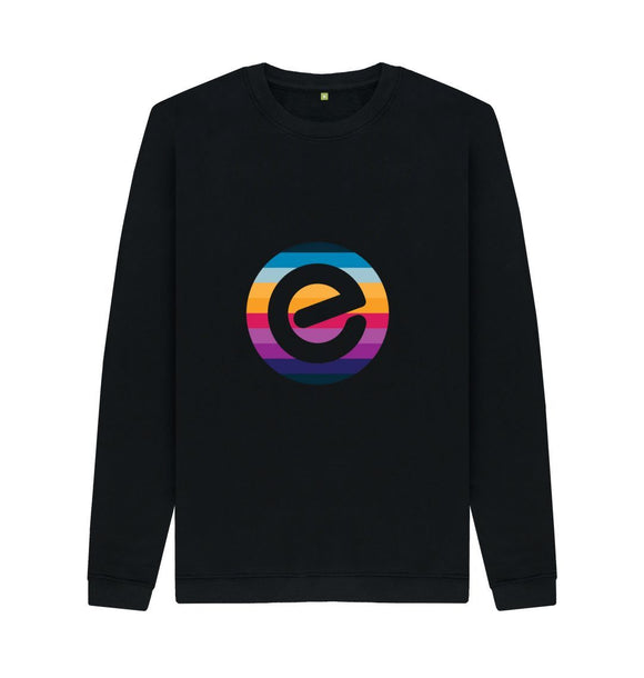 Men's E Logo Organic Cotton Crewneck Jumper - Echelon Fit UK