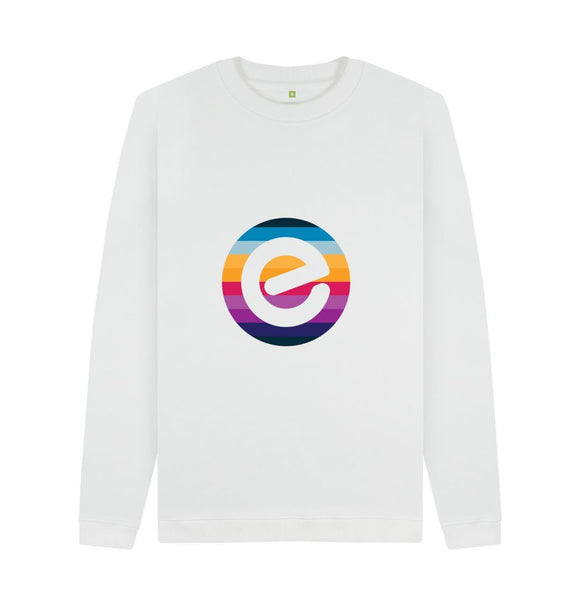 Men's E Logo Organic Cotton Crewneck Jumper - Echelon Fit UK