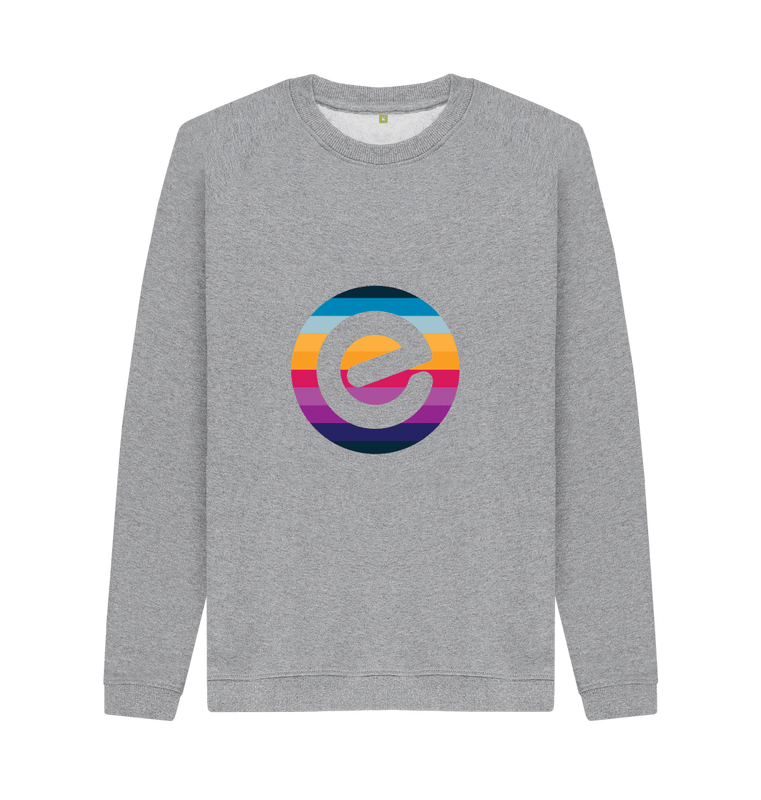 Men's E Logo Organic Cotton Crewneck Jumper - Echelon Fit UK