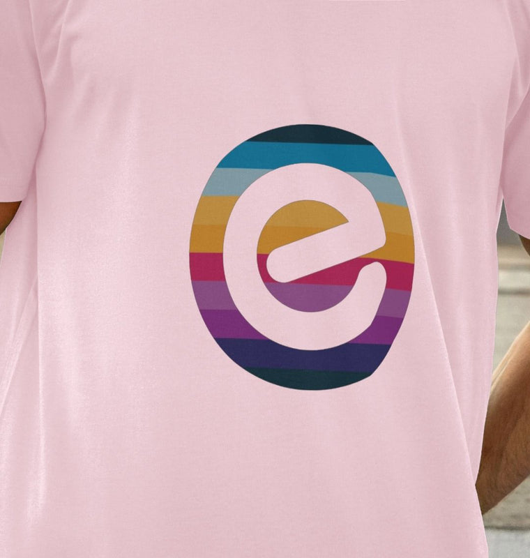 Men's e Logo 100% Organic Cotton T-Shirt