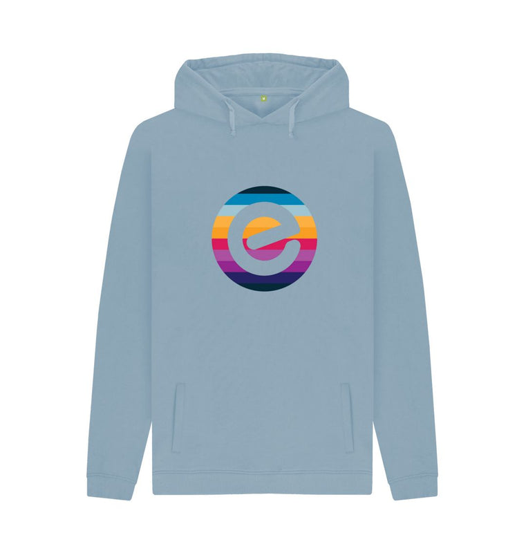 Stone Blue Men's 100% Organic  Hoodie