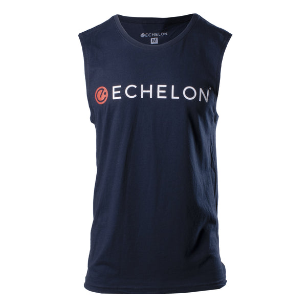 Mens Muscle Tank Heather Grey Echelon Fit Uk