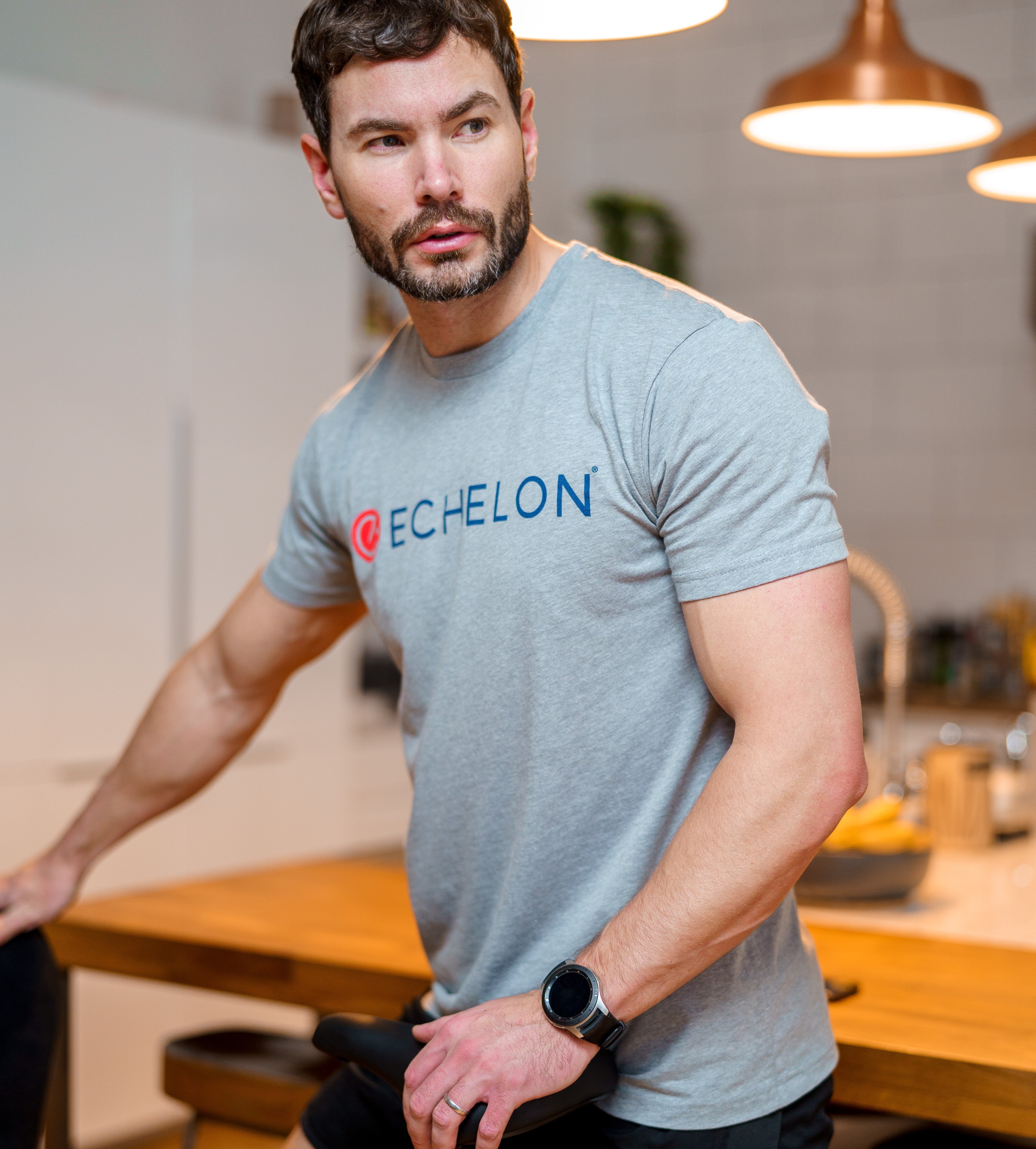 ' s Crewneck Tee Light Heather