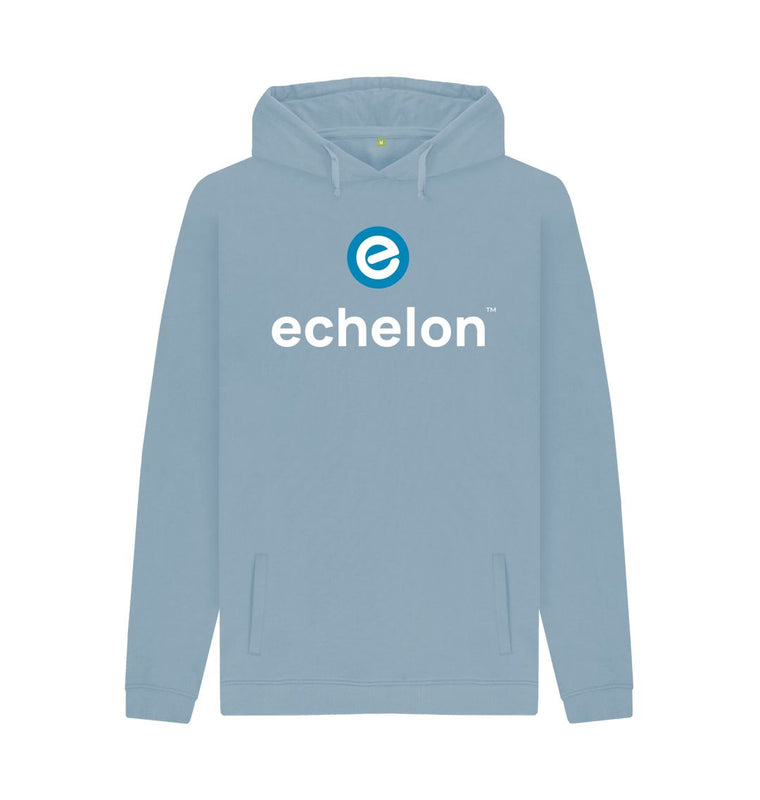 Stone Blue Men's 100% Organic Cotton Hoodie