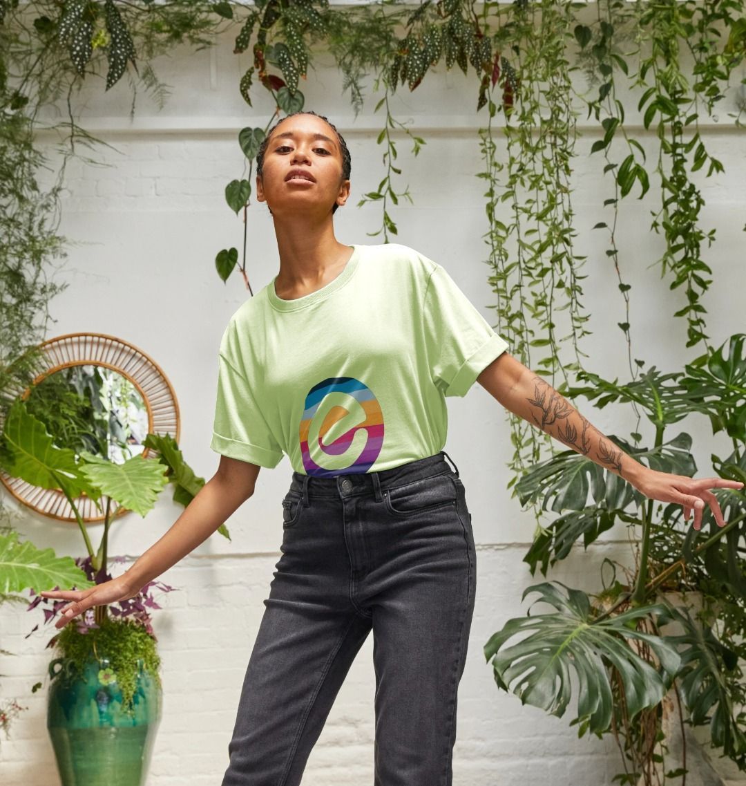 Women's 100% Organic Cotton Relaxed Fit e Tee