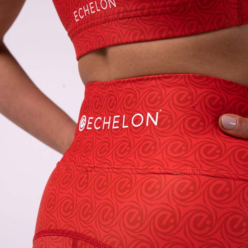 Luxe Leggings Red - Limited Edition - Echelon Fit UK