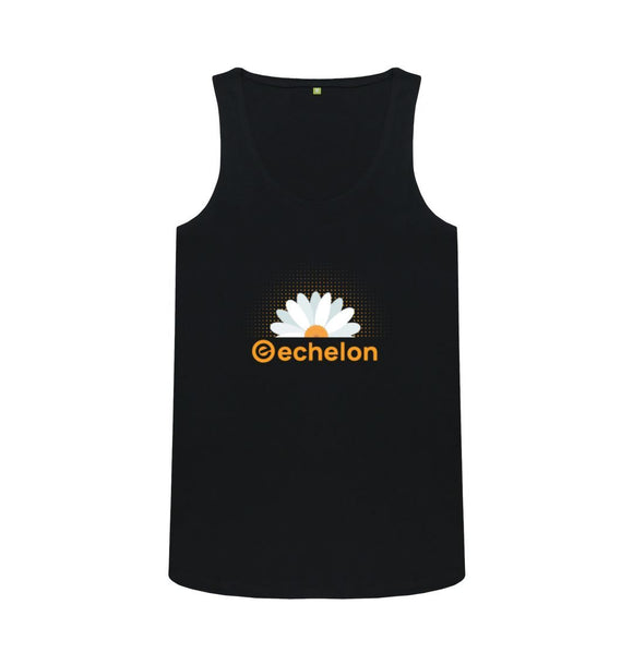 Black Women's 100% Organic Cotton Daisy Vest Top