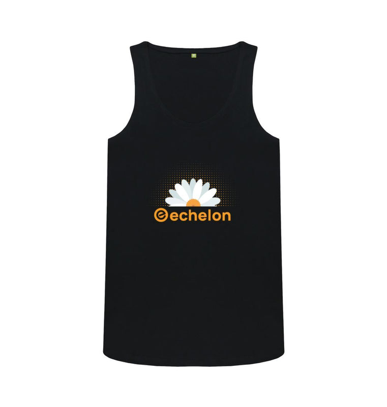 Black Women's 100% Organic Cotton Daisy Vest Top