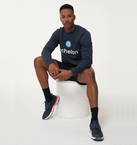 Men's 100% Organic Cotton Crewneck Jumper - Echelon Fit UK