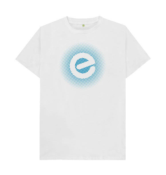 Men's Blue Logo 100% Organic Cotton T-Shirt - Echelon Fit UK