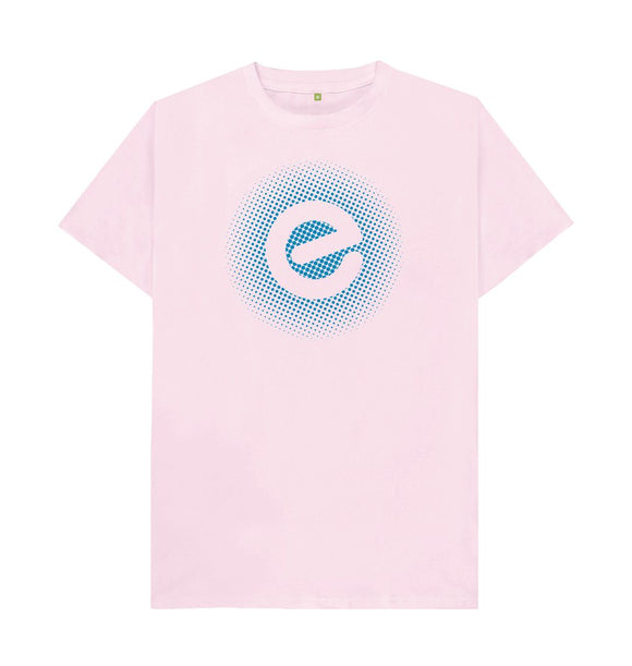 Men's Blue Logo 100% Organic Cotton T-Shirt - Echelon Fit UK