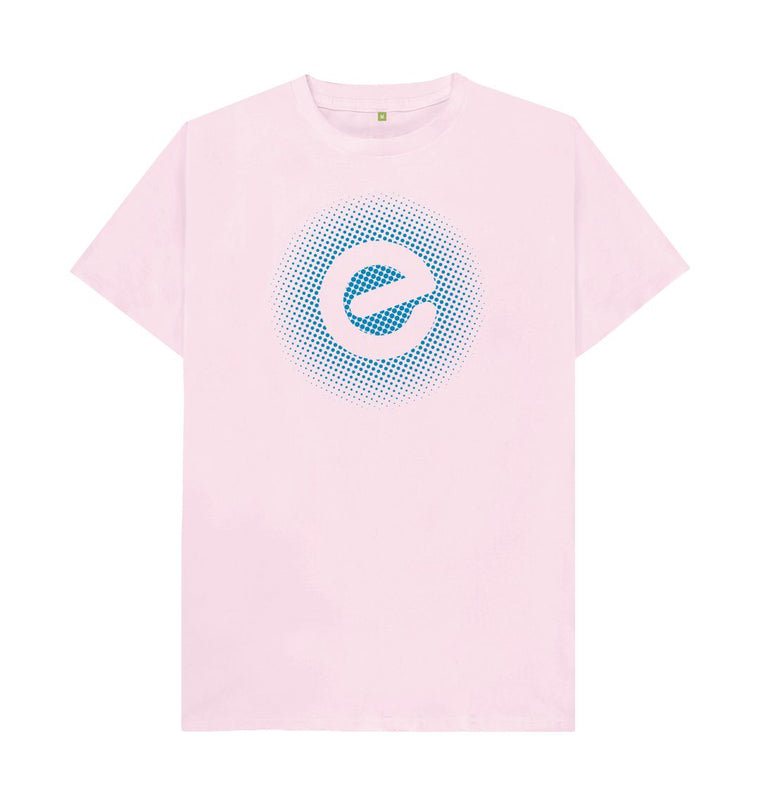 Men's Blue Logo 100% Organic Cotton T-Shirt - Echelon Fit UK