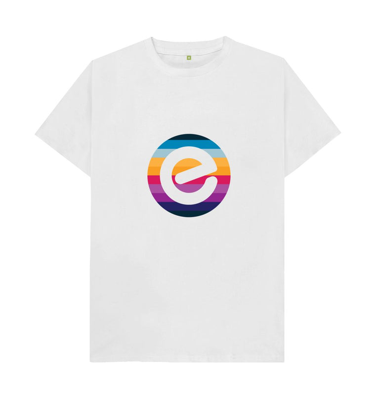 Men's e Logo 100% Organic Cotton T-Shirt - Echelon Fit UK